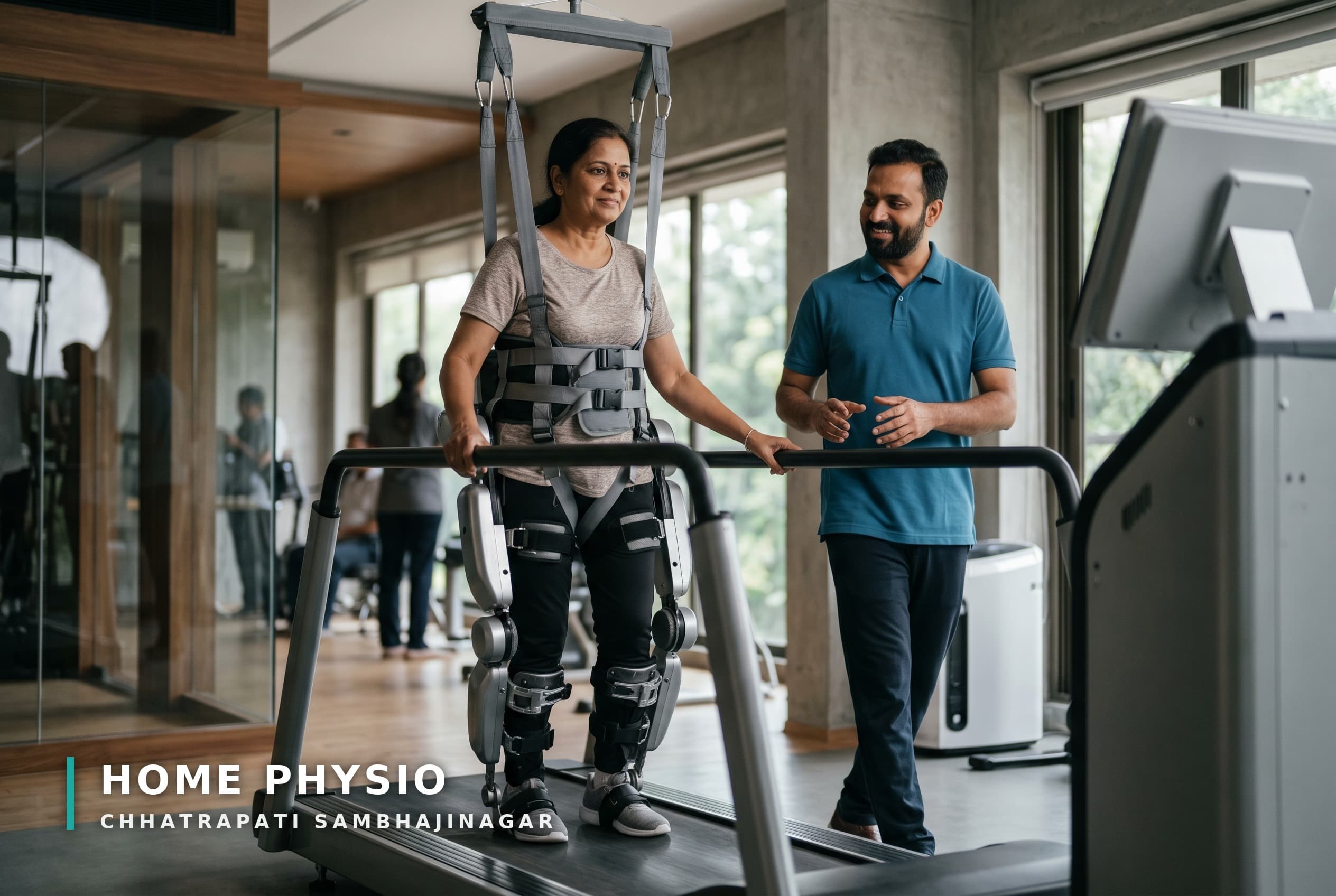 Robotic gait training system for walking recovery