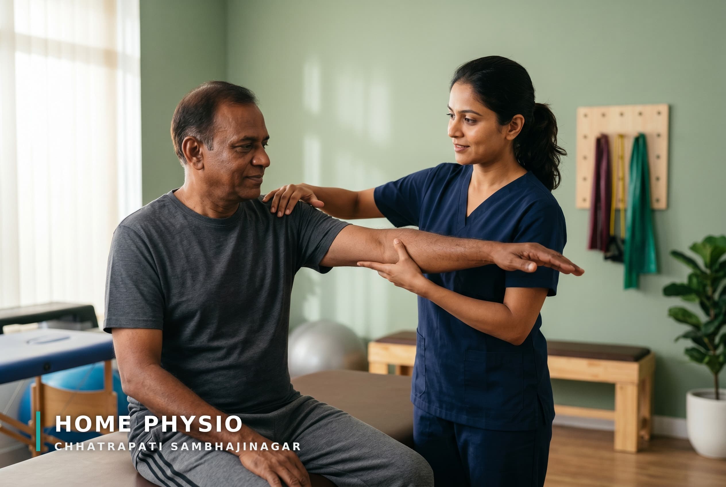 Guided treatment session with progressive exercise plan